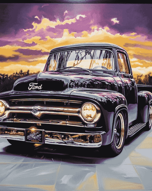 1955 Ford Pickup Classic Diamond Painting