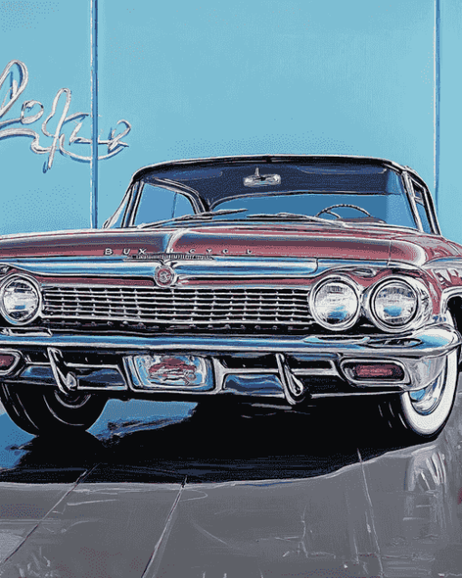 1962 Buick Vintage Cars Diamond Painting