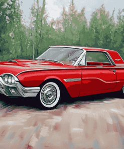 1963 Ford Thunderbird Classic Cars Diamond Painting