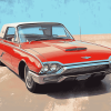 1963 Thunderbird Classic Car Diamond Painting