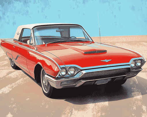 1963 Thunderbird Classic Car Diamond Painting