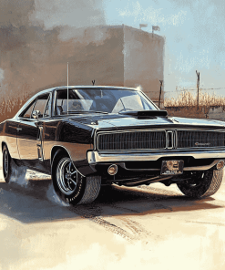 1968 Dodge Charger Classic Diamond Painting