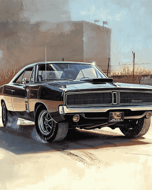 1968 Dodge Charger Classic Diamond Painting