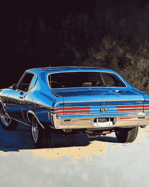 1969 Chevy Chevelle Engines Diamond Painting