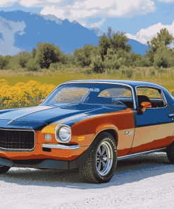 1970 Chevrolet Camaro Z28 Engines Diamond Painting