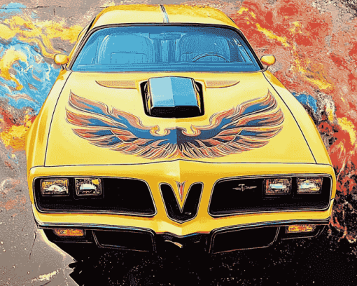 1978 Pontiac Trans Am Engine Diamond Painting