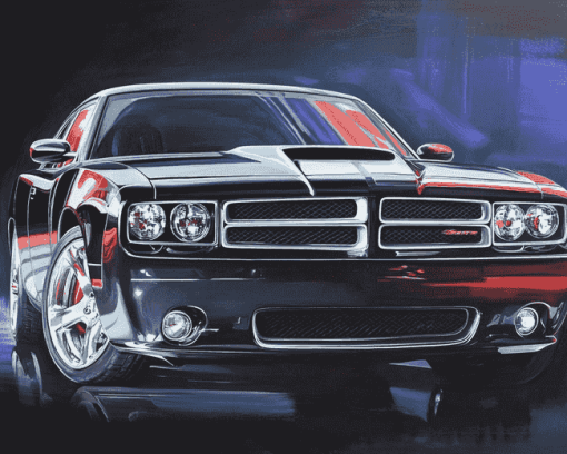 2010 Dodge Charger Engine Diamond Painting