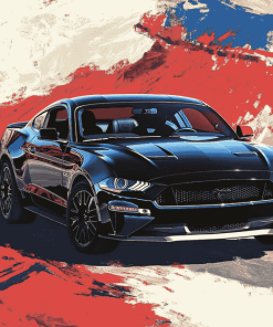 2018 GT Mustang Black Diamond Painting