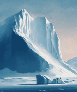 "Antarctica Icebergs Landscape Diamond Painting"