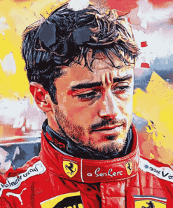 "Charles Leclerc Legendary Racing Diamond Painting"