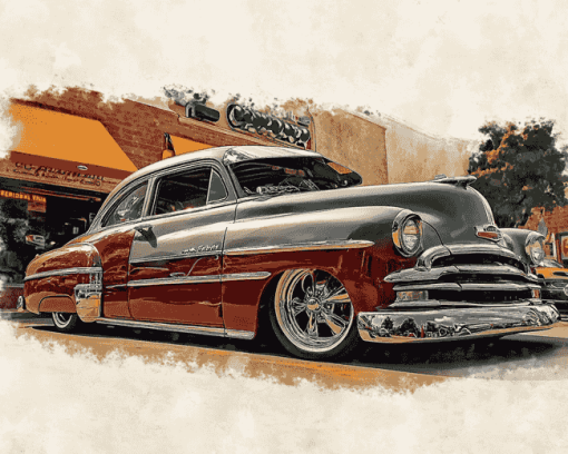 48 Chevy Fleetline Classic Diamond Painting