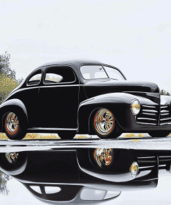 49 Ford Coupe Car Engines Diamond Painting