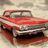 61 Impala Classic Car Diamond Painting