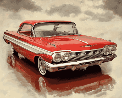 61 Impala Classic Car Diamond Painting