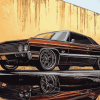 68 Chevy Impala Engines Diamond Painting
