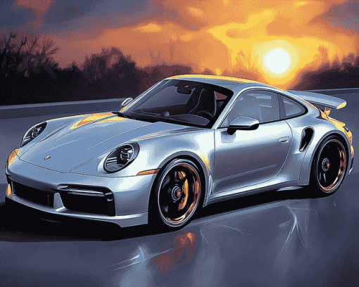 911 Turbo Engine Diamond Painting