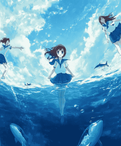 A Lull In The Sea Anime Diamond Painting