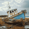 Abandoned Fishing Vessel Diamond Painting