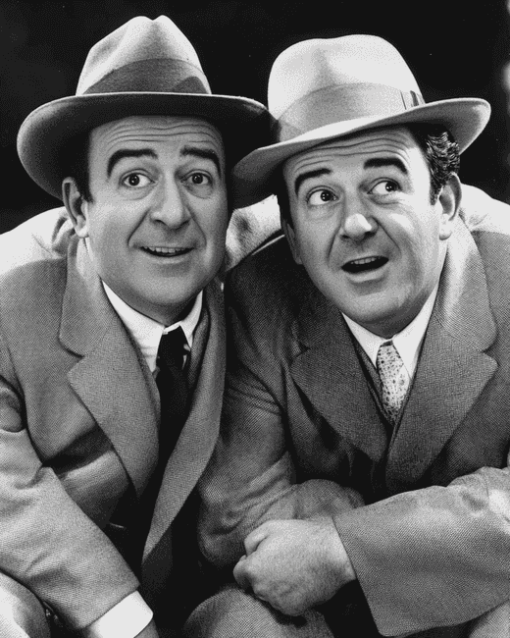 Abbot And Costello Black And White Diamond Painting