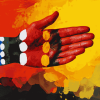 Aboriginal Flag Hand Art Diamond Painting