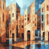 Abstract Buildings Diamond Painting