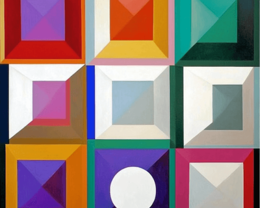 Abstract Cubism Vasarely Diamond Painting