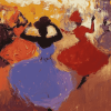 Abstract Dancers Diamond Painting