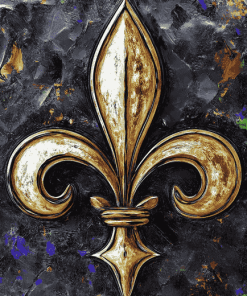 Abstract Fleur De Lis Art Diamond Painting