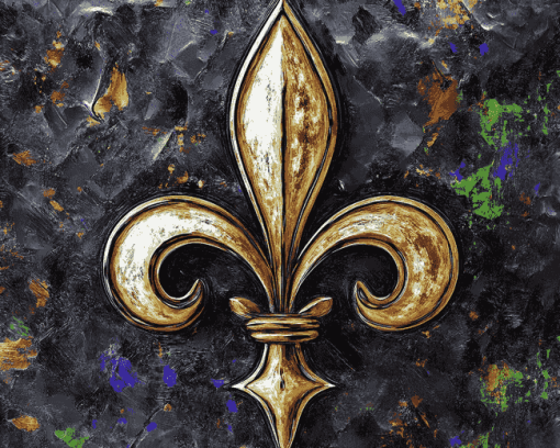 Abstract Fleur De Lis Art Diamond Painting