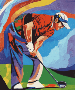 Abstract Golf Player Diamond Painting