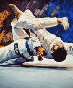 Abstract Jiu Jitsu Diamond Painting