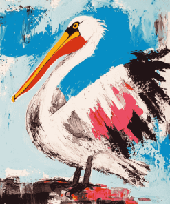 Abstract Pelican Diamond Painting