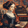 Ada Lovelace Vintage Lady Diamond Painting