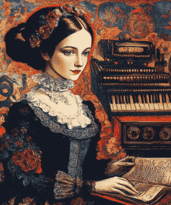 Ada Lovelace Vintage Lady Diamond Painting