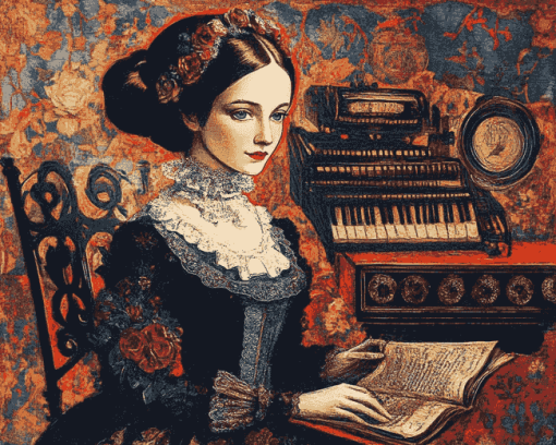 Ada Lovelace Vintage Lady Diamond Painting