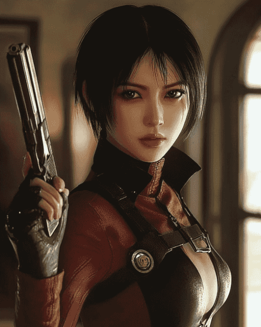 Ada Wong Resident Evil Character Diamond Painting