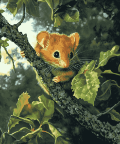 Adorable Dormouse Diamond Painting