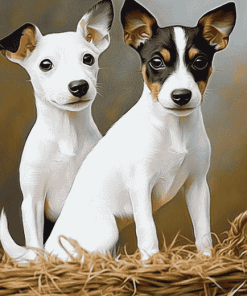 Adorable Rat Terriers Puppies Diamond Painting