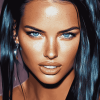 Adriana Lima Celebrity Diamond Painting