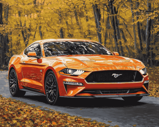 Aesthetic 2018 Mustang Coupe Diamond Painting