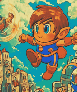 Aesthetic Alex Kidd Animations Diamond Painting