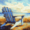 Aesthetic Beach Adirondack Chair Diamond Painting