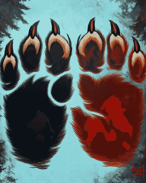 Aesthetic Bear Paw Diamond Painting