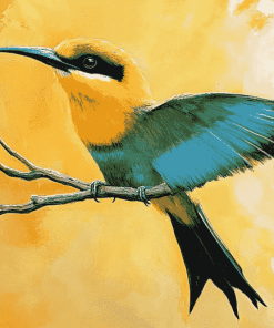 Aesthetic Bee Eater Birds Diamond Painting