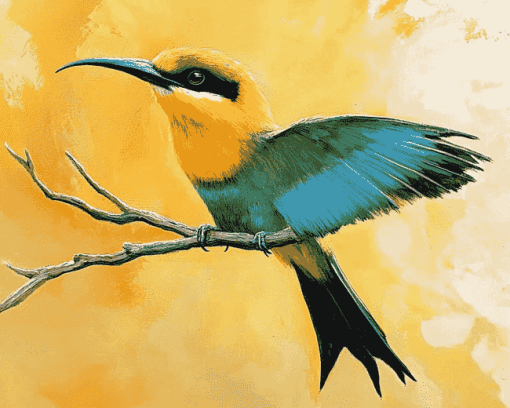 Aesthetic Bee Eater Birds Diamond Painting