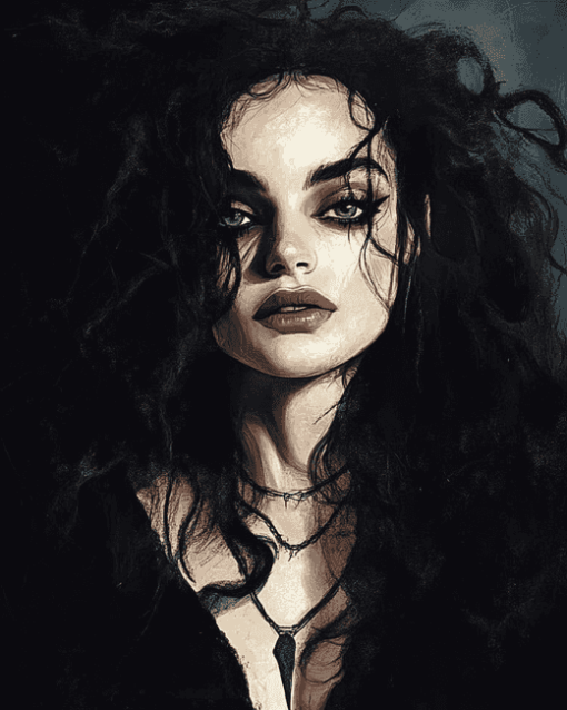 Aesthetic Bellatrix Lestrange Diamond Painting