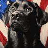 Aesthetic Black Lab Puppy Diamond Painting