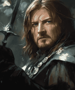 Aesthetic Boromir Fantasy Diamond Painting