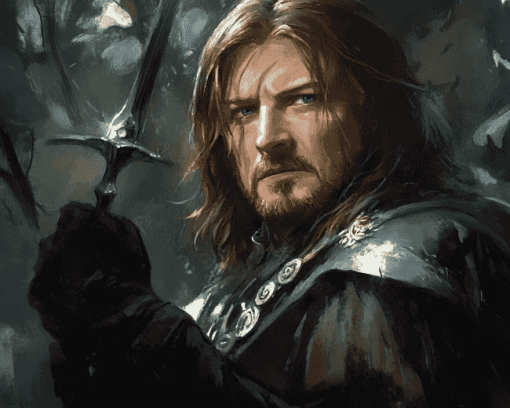 Aesthetic Boromir Fantasy Diamond Painting