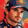 Aesthetic Carlos Sainz Jr Diamond Painting